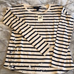 Ralph Lauren girls large striped shirt